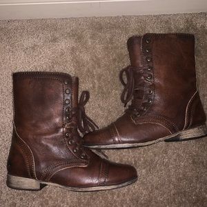 Steve Madden Troppa Brown Combat Boots Size 7.5